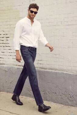 NEW KANCAN carter slim straight jeans in indigo